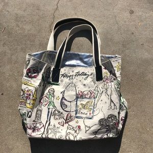 Brighton happy holidays canvas tote
